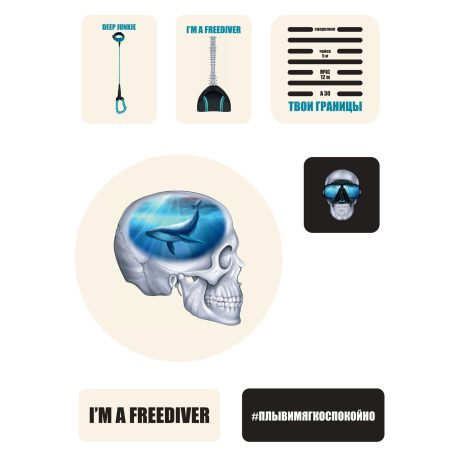 Стикерпак "Personal Best" FreeDiveGo