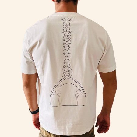 Футболка "Позвоночник" белая